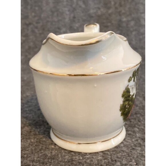 VTG Victorian Fragonard Couple China Cup Saucer Creamer Demitasse Replacement - Picture 6 of 16